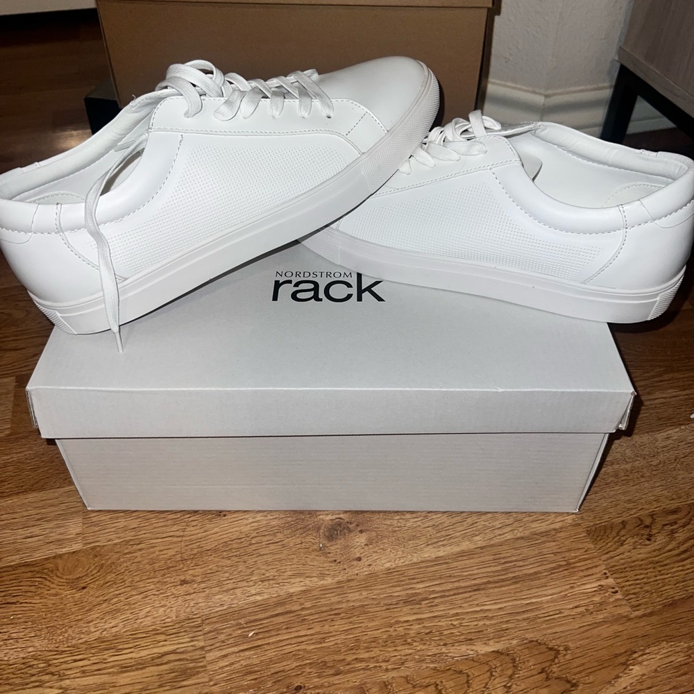 NEW Nordstrom White Sneakers Minimalist Design